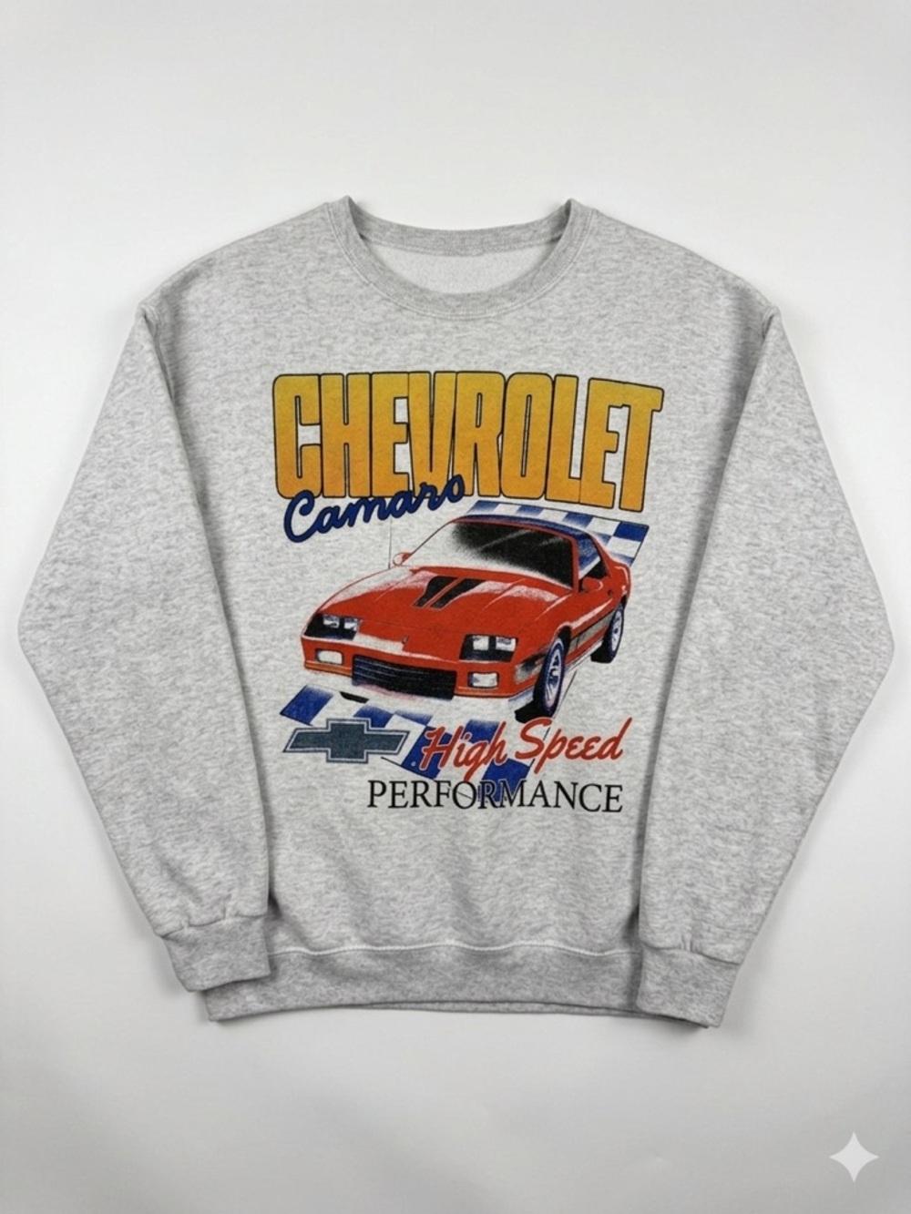 Camaro Gray Graphic Crewneck Sweatshirt